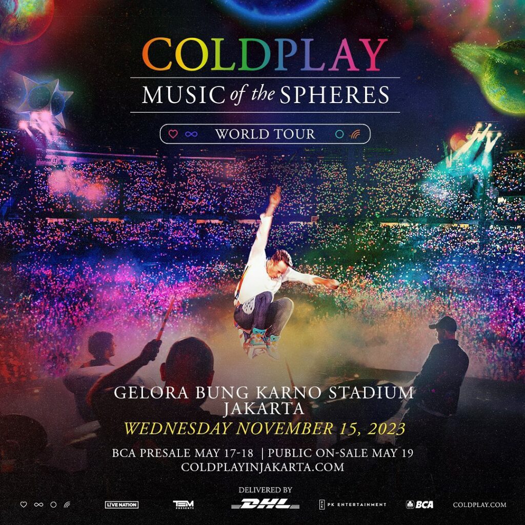 Coldplay Pertama Kali Konser di Jakarta, November 2023!
